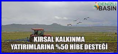 Kırsal kalkınma Yatırımlarına % 50 Hibe Desteği Müracaatları Başladı.