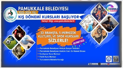KIŞ KURSLARINA BAŞVURULAR DEVAM EDİYOR
