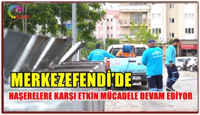 MERKEZEFENDİ’DE HAŞERELERE KARŞI ETKİN MÜCADELE DEVAM EDİYOR