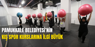 PAMUKKALE BELEDİYESİ’NİN KIŞ SPOR KURSLARINA İLGİ BÜYÜK