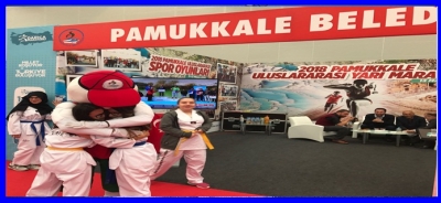 PAMUKKALE BELEDİYESİ MARATON  VE SPOR FUARI’NA KATILDI