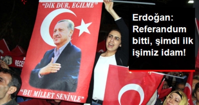 Referandum Sonrası Yapılacak İlk İşi Açıkladı