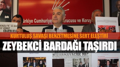 SANCAR: ZEYBEKCİ BARDAĞI TAŞIRMIŞTIR