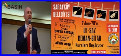 Sarayköy Belediyesi’nden 7’den 70’e Müzik Kursu