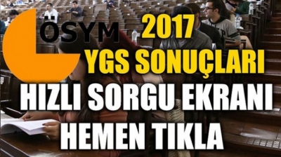 YGS SONUÇLARI AÇIKLANDI