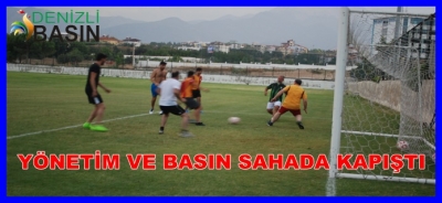 YÖNETİM VE BASIN SAHADA KAPIŞTI